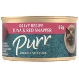 Purr Succulent Red Snapper & Tuna In Gravy Cat Food