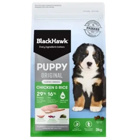 Black hawk large breed chicken clearance puppy