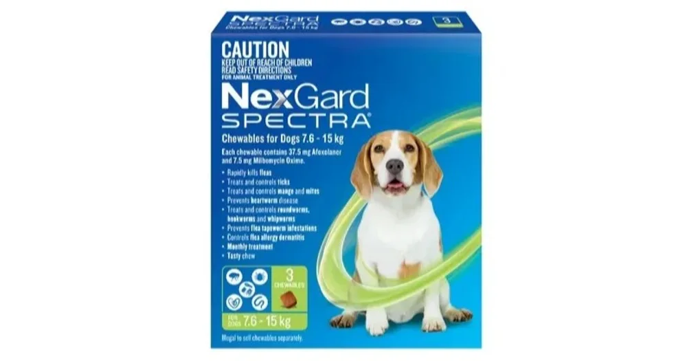 Nexgard spectra medium 6 2024 pack