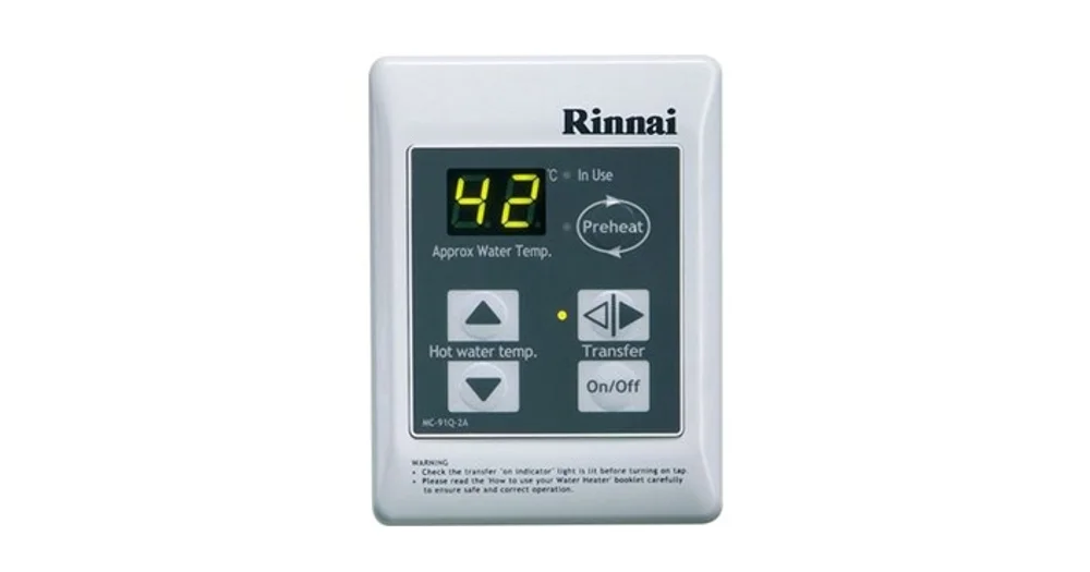 Rinnai Water Controller Universal Questions