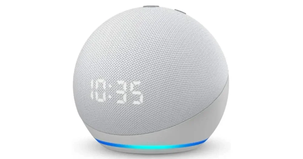 Amazon Echo Dot with Clock and Alexa 4th Generation