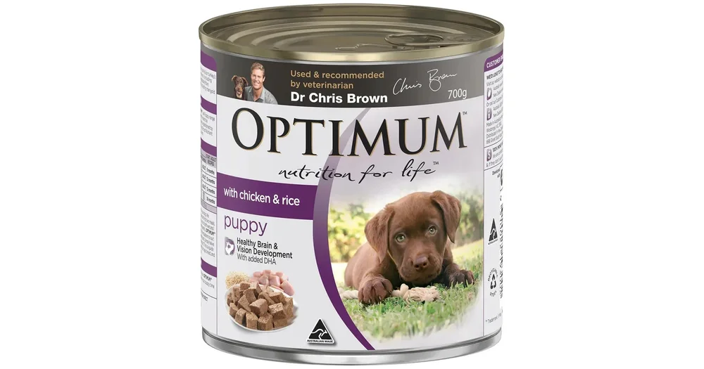 Optimum best sale puppy food