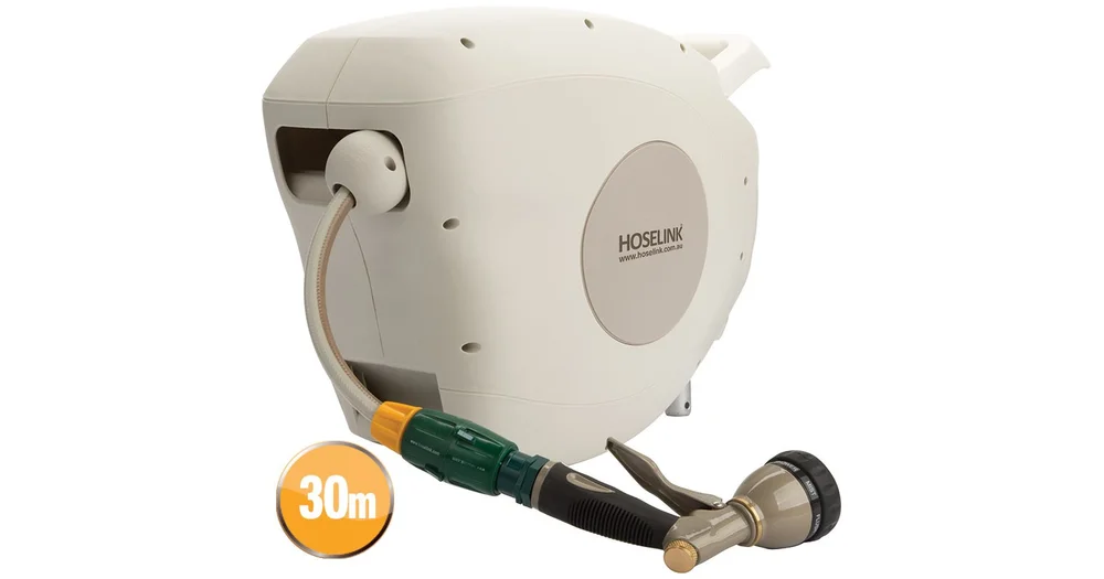 Hoselink Retractable Hose Reel - Beige 20m 1EA