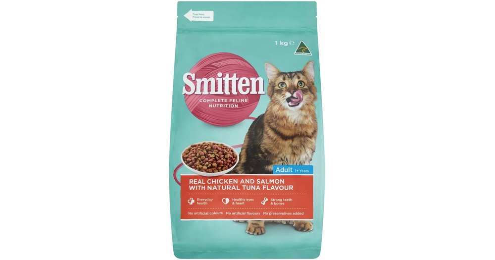 Smitten Real Chicken and Salmon with Natural Tuna Flavour reviews ...