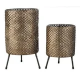 Willow & Silk Hamptons Flower Planters Set of 2