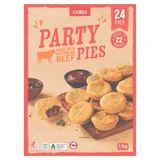 Coles Frozen Beef Party Pies