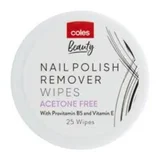 Coles Nail Polish Remover Wipes