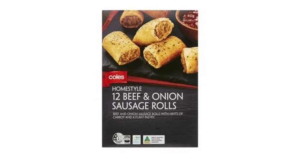Coles Beef & Onion Sausage Rolls