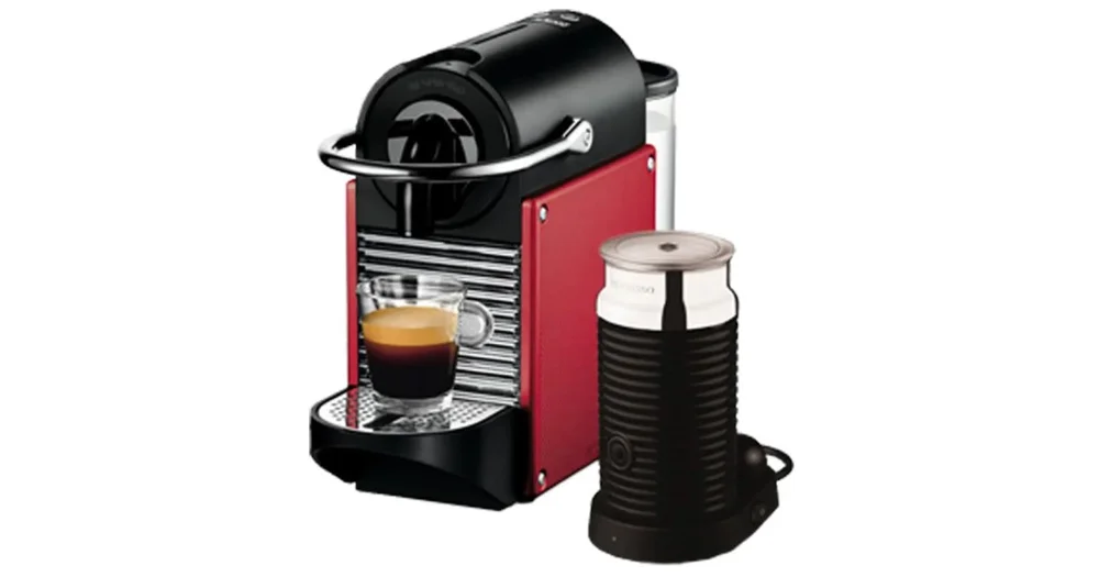 DeLonghi Nespresso Pixie EN125RAE (Red, Aeroccino)