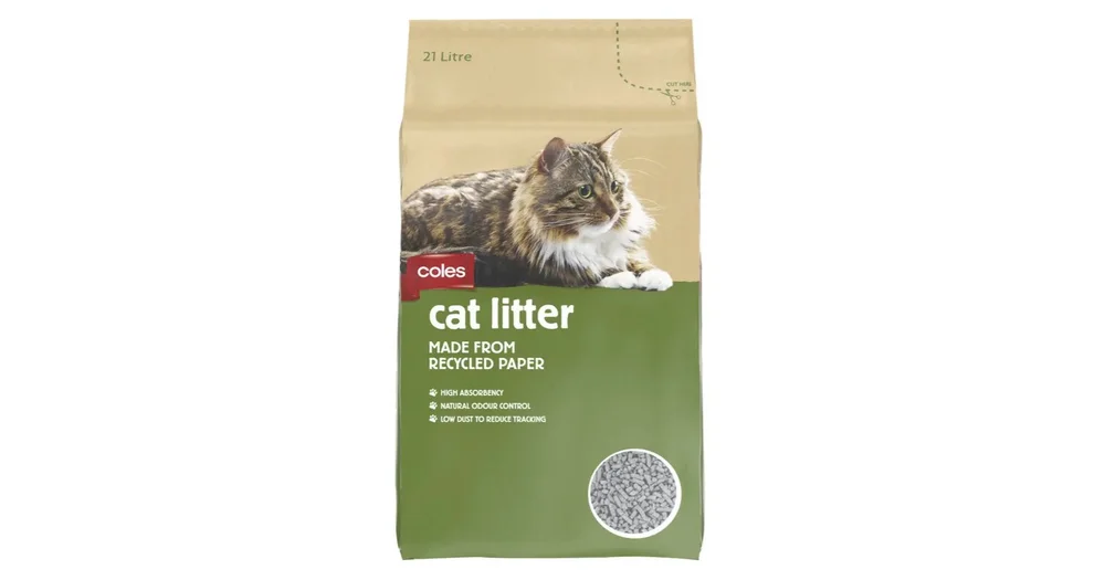 Coles Cat Litter Recycled Paper reviews ProductReview