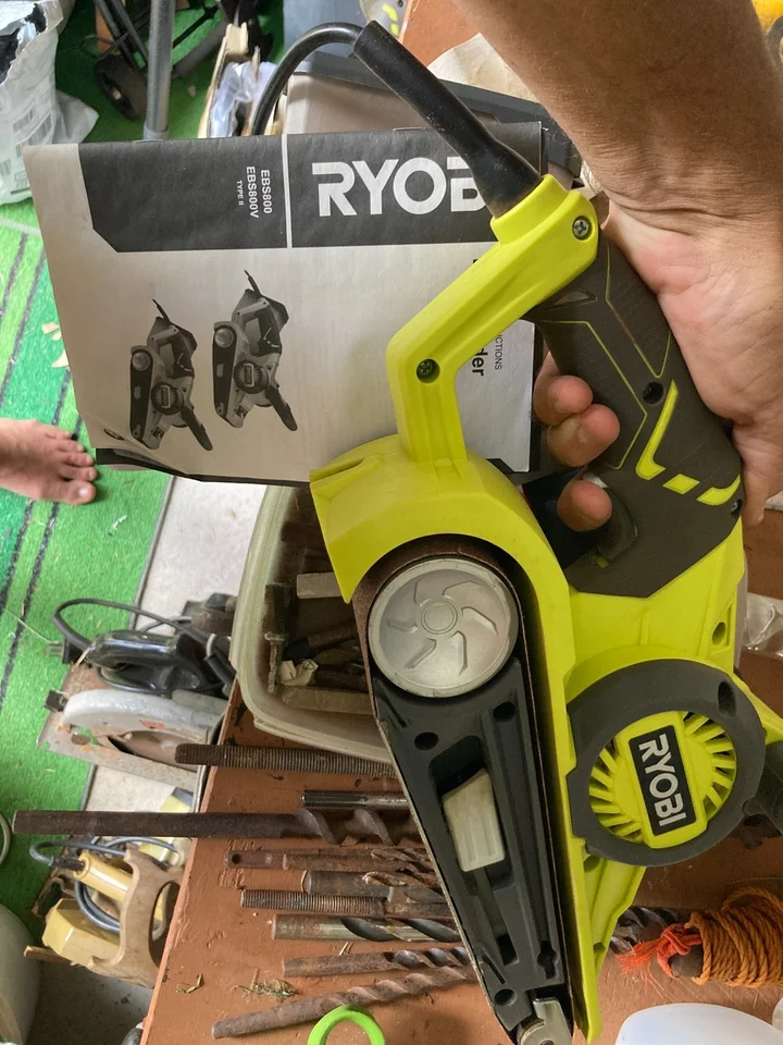 Sander Machines Ryobi Orbital Sander B&q Ryobi EBS800 EBS800V