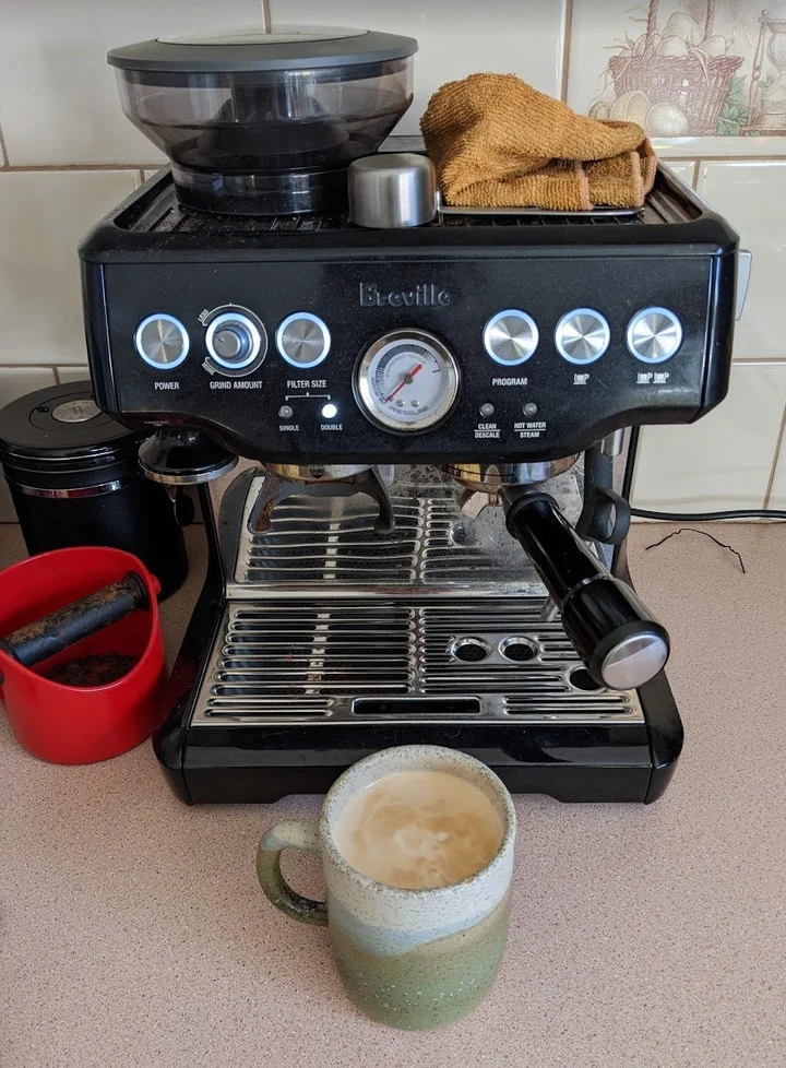 Express Black Sesame Breville Bes870xl Cappuccino Maker Machine