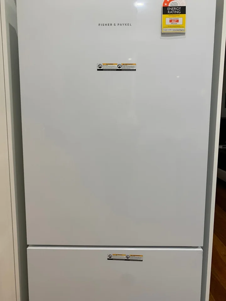 Fisher & Paykel ActiveSmart RF522BRPW6 (White, Right Door, Recessed ...