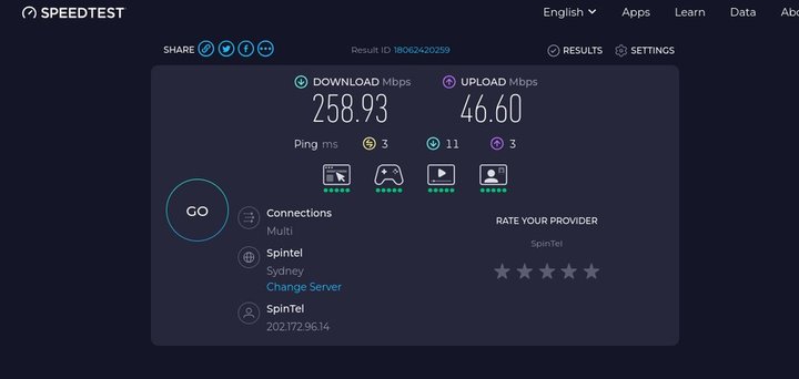 SpinTel Home Superfast 250 reviews | ProductReview.com.au