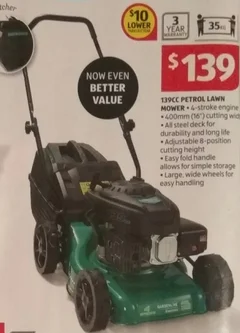 ALDI Petrol Mower reviews