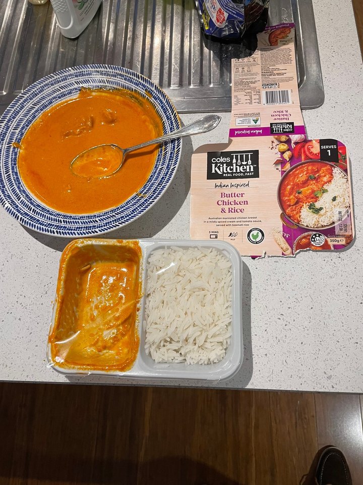 Coles Kitchen Butter Chicken with Rice reviews | ProductReview.com.au