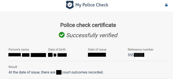 My Police Check reviews | ProductReview.com.au