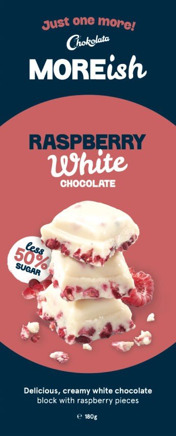 Moreish Raspberry White Chocolate reviews | ProductReview.com.au