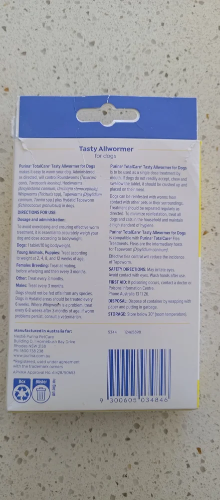 Totalcare Tasty Allwormer reviews
