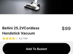 Bellini 24v cordless vacuum review sale